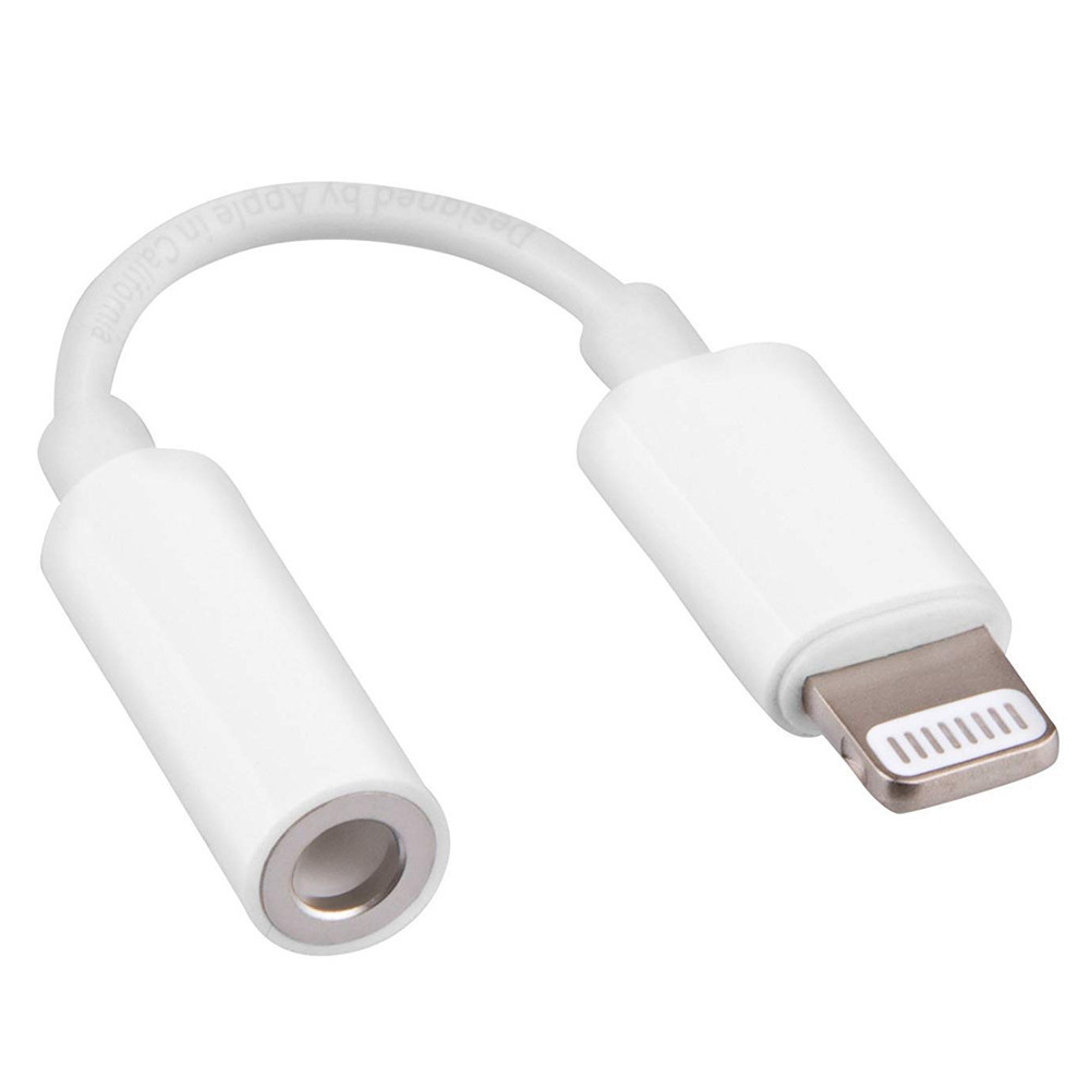 Apple lightning to 3.5mm headphone jack adapter - White - MMX62AM/A 4 Apple lightning to 3.5mm headphone jack adapter - White - MMX62AM/A