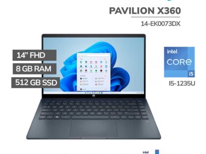 HP Pavilion 14 x360 EK0073DX – Core i5-1235U, 8GB RAM, 512GB SSD, 14″FHD Touchscreen, Windows 11, Blue in Kenya - Buy Computers Products Online