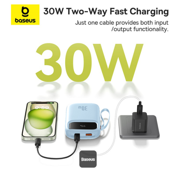 Baseus Qpow 2 20000mAh 30W Powerbank 2 Baseus Qpow 2 20000mAh 30W Powerbank - Image 2
