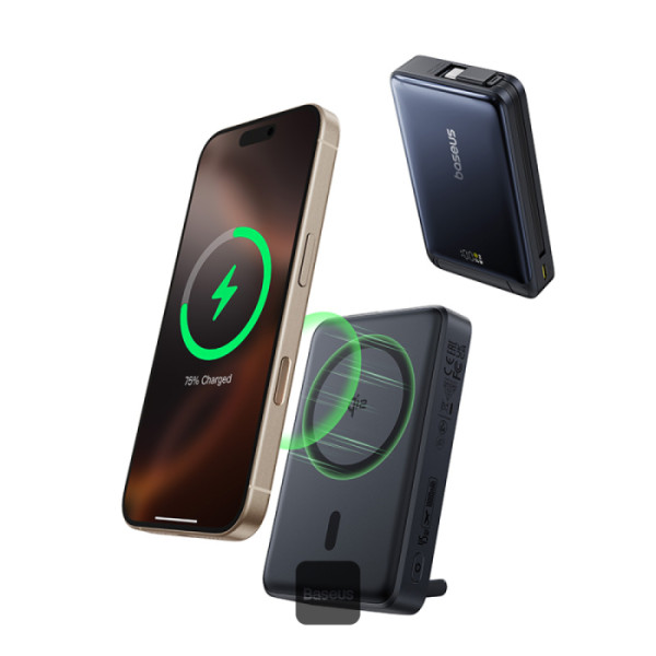 Baseus Nomos 3-in-1 Magnetic Powerbank 10000mAh 45W 1 Baseus Nomos 3-in-1 Magnetic Powerbank 10000mAh 45W