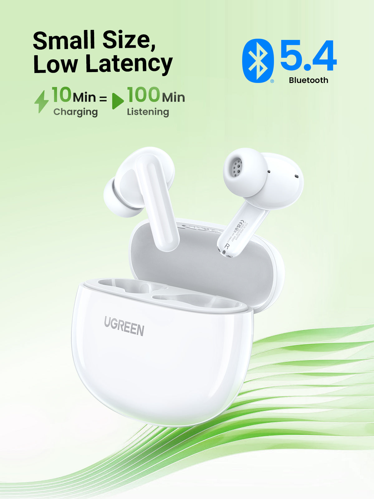UGREEN WS207 HiTune P3 True Wireless Earbuds White 4 UGREEN WS207 HiTune P3 True Wireless Earbuds White - Image 4