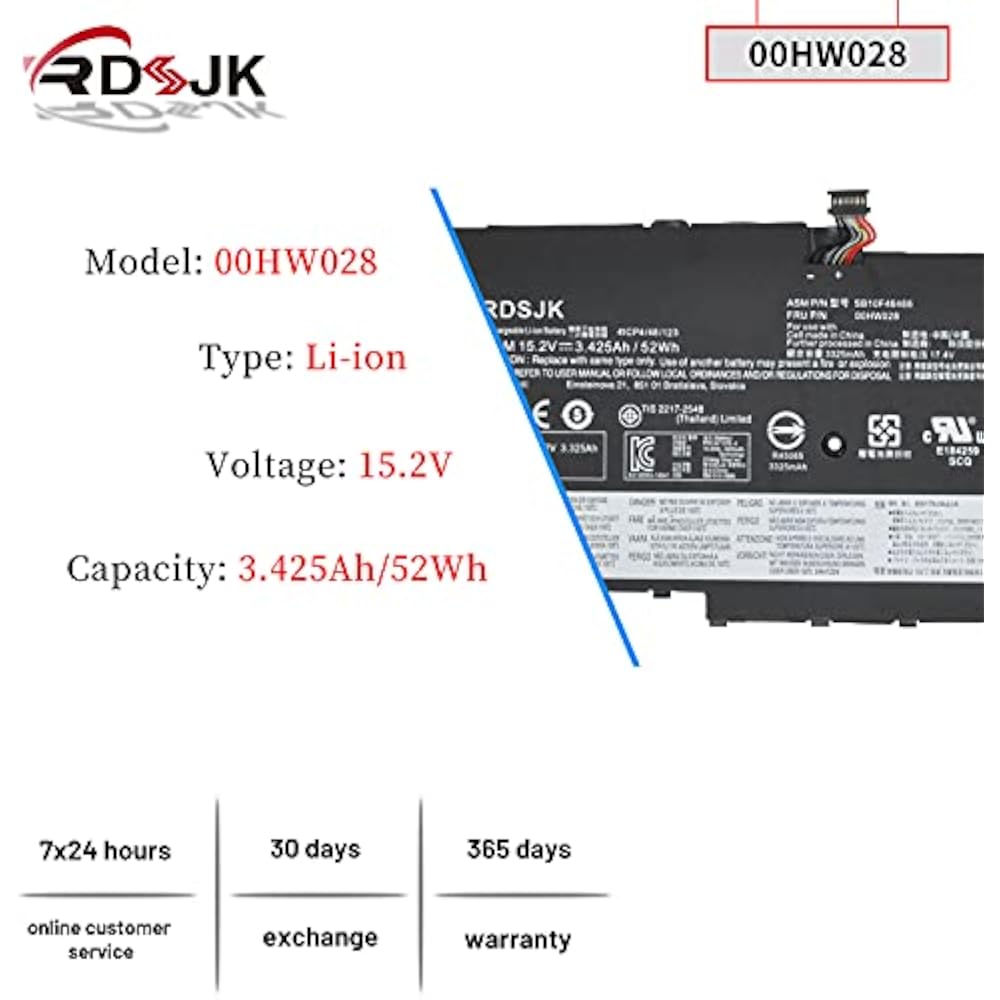 Lenovo 00HW028 Original Replacement Battery for X1 Carbon 4th Gen & X1 Yoga 1st/2nd Gen 2 Lenovo 00HW028 Original Replacement Battery for X1 Carbon 4th Gen & X1 Yoga 1st/2nd Gen in Kenya - Buy Laptop Batteries Online