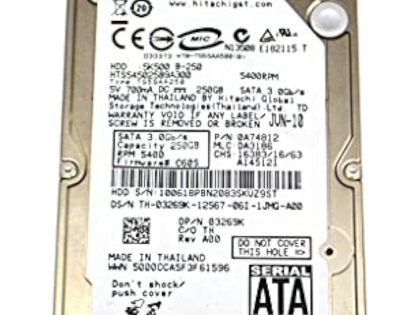 Hitachi Travelstar 250GB 2.5" Laptop Hard Drive (Pullout, Tested) in Kenya - Buy HDDs Online