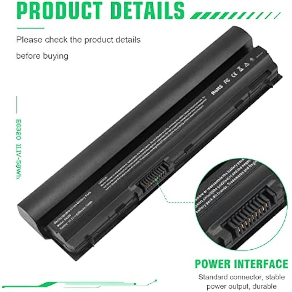 Dell E6320 Replacement Battery for Latitude E6120-E6430s 4 Dell E6320 Replacement Battery for Latitude E6120-E6430s in Kenya - Buy Laptop Batteries Online