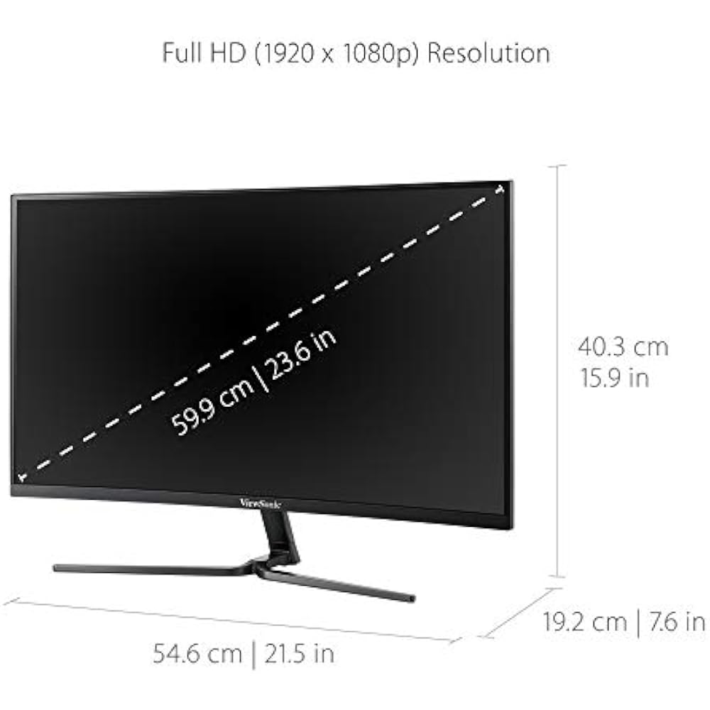 ViewSonic VX2458-C-MHD 24-Inch FHD 144Hz Curved Gaming Monitor 4 ViewSonic VX2458-C-MHD 24-Inch FHD 144Hz Curved Gaming Monitor in Kenya - Buy Monitors & Displays Online