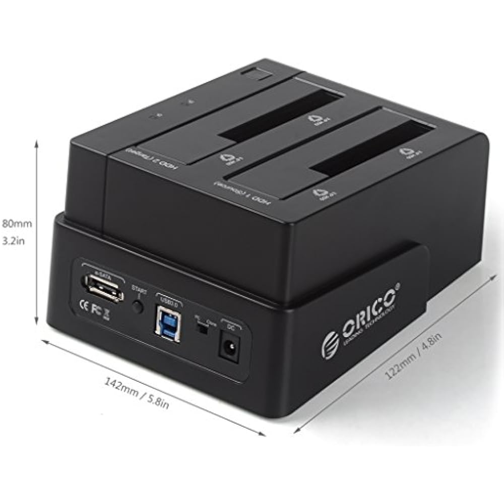ORICO 6628US3-C USB 3.0 2.5" & 3.5" SATA Hard Drive Dock 2 ORICO 6628US3-C USB 3.0 2.5" & 3.5" SATA Hard Drive Dock in Kenya - Buy Storage Devices Online