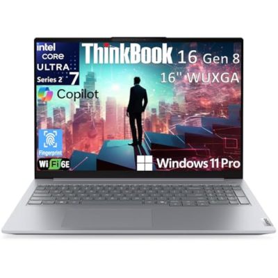 Lenovo ThinkBook 16 G8 IAL Intel Core Ultra 7 255H 16GB RAM 512GB SSD 16" WUXGA Non-Touch Arctic Grey