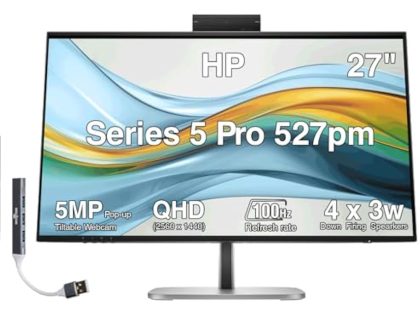 HP Series 5 527PM 27-Inch QHD Video Conferencing Monitor in Kenya - Buy Monitors Online