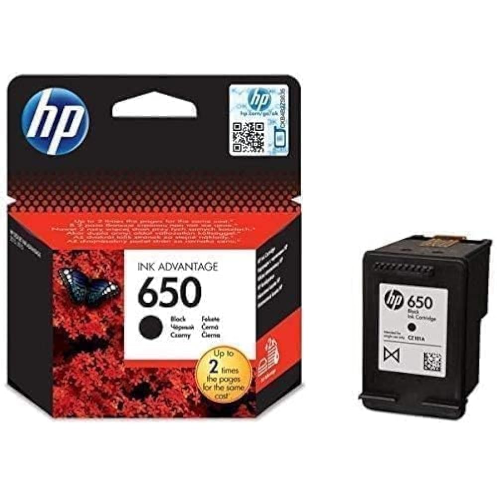 HP 650 Black Original Ink Cartridge 2 HP 650 Black Original Ink Cartridge in Kenya - Buy Printer Ink & Toner Online
