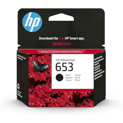 HP 653 Black Original Ink Advantage Cartridge