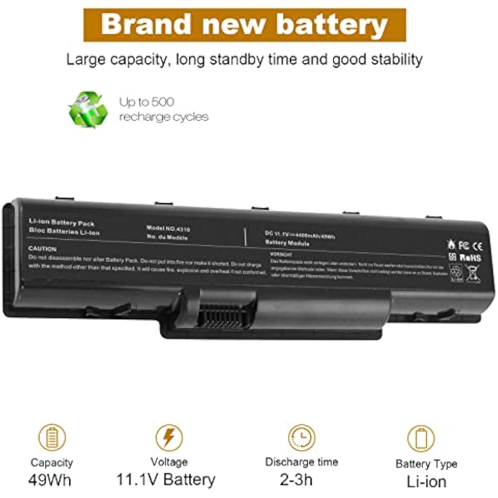Acer AS07A31 Replacement Battery for Aspire 4710/4720/5735/5738/5740 3 Acer AS07A31 Replacement Battery for Aspire 4710/4720/5735/5738/5740 in Kenya - Buy Laptop Batteries Online