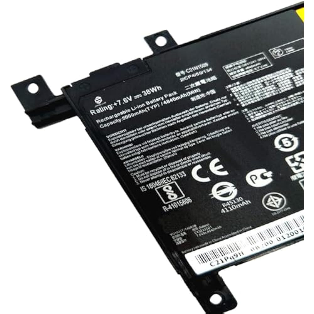 Asus C21N1509 Replacement Battery for VivoBook X556/A556/K556/F556 2 Asus C21N1509 Replacement Battery for VivoBook X556/A556/K556/F556 in Kenya - Buy Laptop Batteries Online