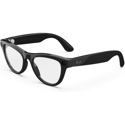 Meta Ray-Ban Skyler Smart Glasses, Blue Frame / Black Frame (RW4010)