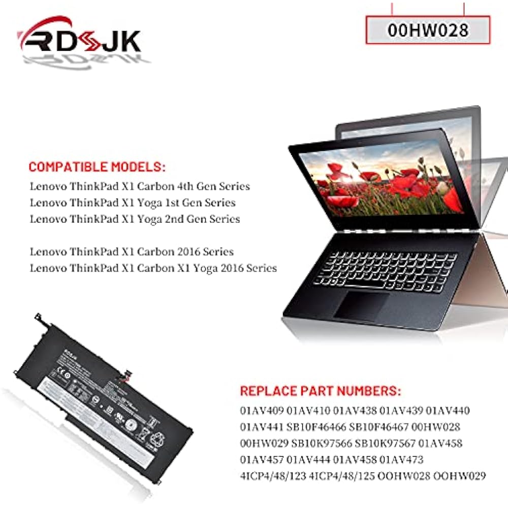 Lenovo 00HW028 Original Replacement Battery for X1 Carbon 4th Gen & X1 Yoga 1st/2nd Gen 3 Lenovo 00HW028 Original Replacement Battery for X1 Carbon 4th Gen & X1 Yoga 1st/2nd Gen in Kenya - Buy Laptop Batteries Online