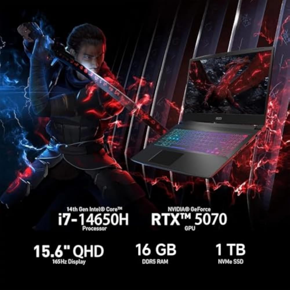 MSI Katana 15 HX B14WGK-821XPL Intel Core i7-14650HX 16GB RAM 1TB SSD RTX 5070 8GB 15.6" FHD 144Hz 3 MSI Katana 15 HX B14WGK-821XPL Intel Core i7-14650HX 16GB RAM 1TB SSD RTX 5070 8GB 15.6" FHD 144Hz in Kenya - Buy Gaming Laptops & Accessories Online