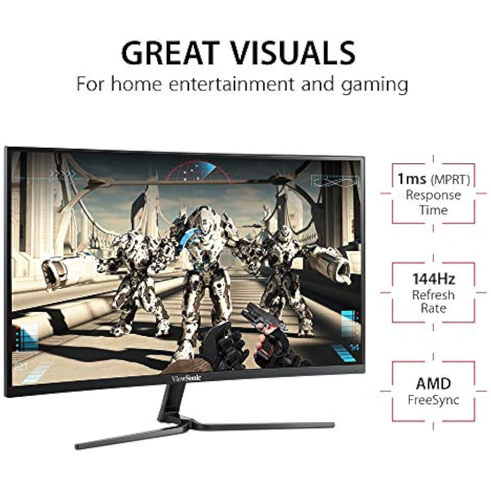 ViewSonic VX2458-C-MHD 24-Inch FHD 144Hz Curved Gaming Monitor 3 ViewSonic VX2458-C-MHD 24-Inch FHD 144Hz Curved Gaming Monitor in Kenya - Buy Monitors & Displays Online