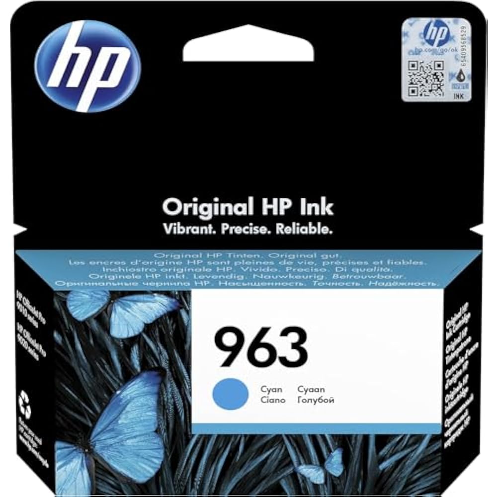 HP 963 Cyan Original Ink Cartridge 1 HP 963 Cyan Original Ink Cartridge in Kenya - Buy Printer Ink & Toner Online