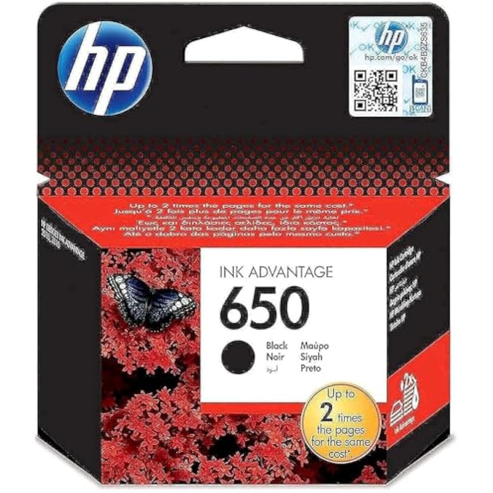 HP 650 Black Original Ink Cartridge 1 HP 650 Black Original Ink Cartridge in Kenya - Buy Printer Ink & Toner Online