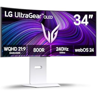LG 34GX90SA-W 34-Inch Wide OLED Monitor