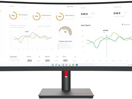 Lenovo ThinkVision T34w-30 34-Inch WQHD Curved Monitor