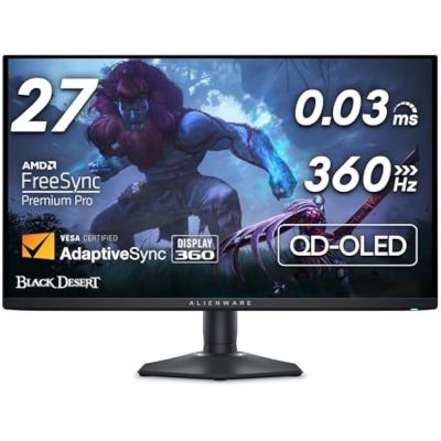 Alienware AW2725DF 27-Inch QHD QD-OLED Gaming Monitor