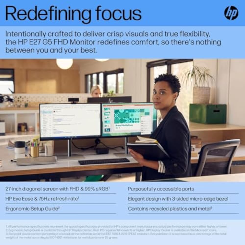 HP E27 G5 27-Inch FHD Monitor 4 HP E27 G5 27-Inch FHD Monitor in Kenya - Buy Monitors Online