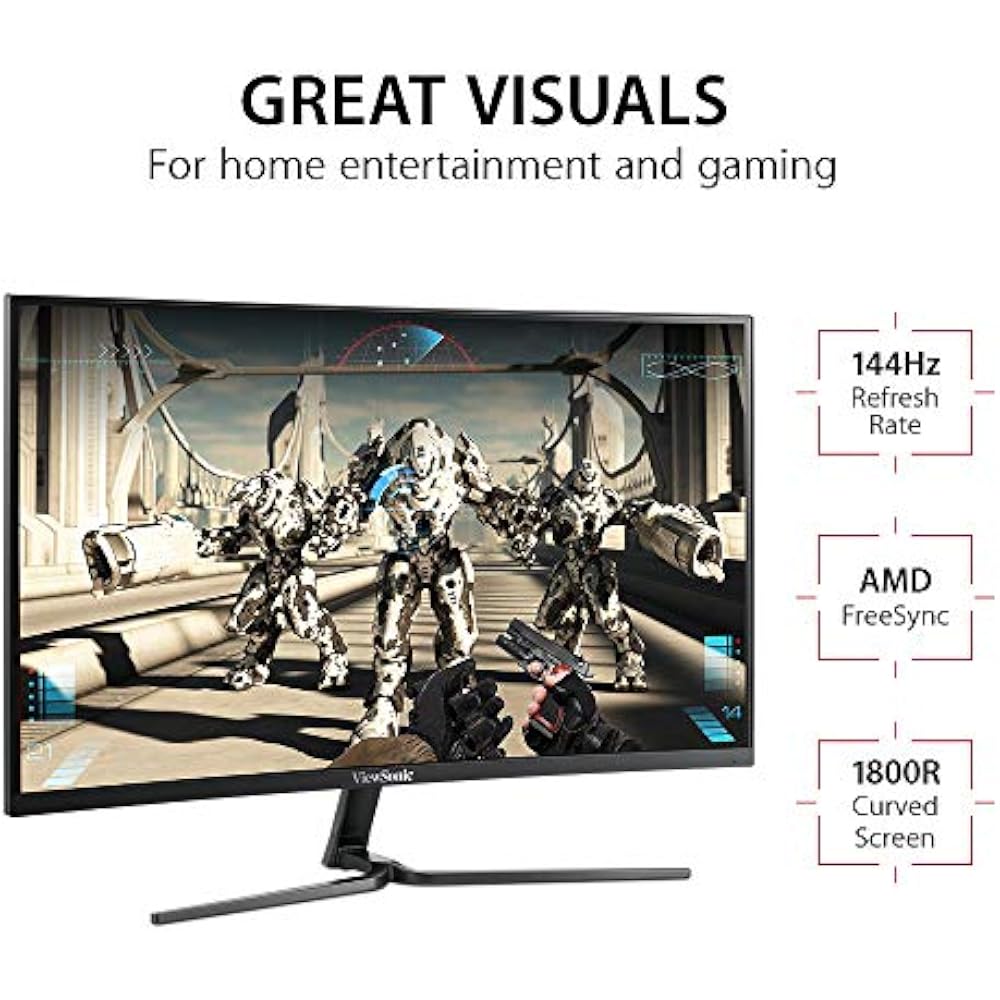 ViewSonic VX2758-PC-MH 27-Inch FHD 165Hz Curved Gaming Monitor 3 ViewSonic VX2758-PC-MH 27-Inch FHD 165Hz Curved Gaming Monitor in Kenya - Buy Monitors & Displays Online