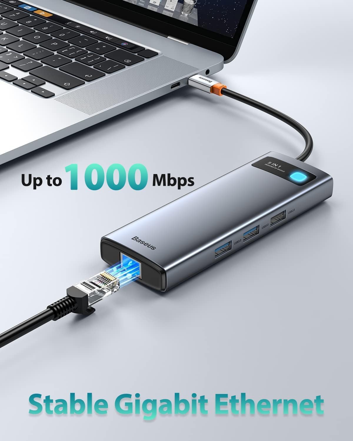 Baseus 9-in-1 USB-C Hub 4 Baseus 9-in-1 USB-C Hub - Image 4