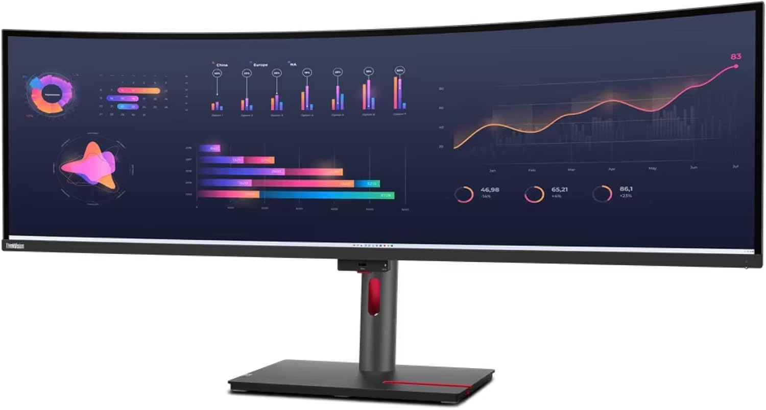 Lenovo ThinkVision P49w-20 49-Inch 5K2K Curved Monitor 1 Lenovo ThinkVision P49w-20 49-Inch 5K2K Curved Monitor