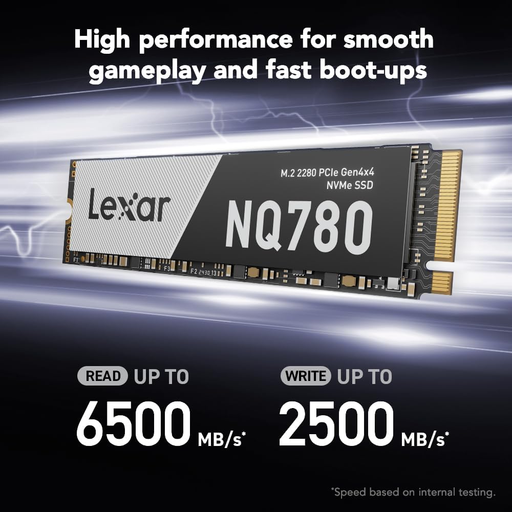 Lexar LNQ780 Gen4 Internal SSD NVMe 1TB M.2 2280 PCIe Gen4x4 2 Lexar LNQ780 Gen4 Internal SSD NVMe 1TB M.2 2280 PCIe Gen4x4 - Image 2
