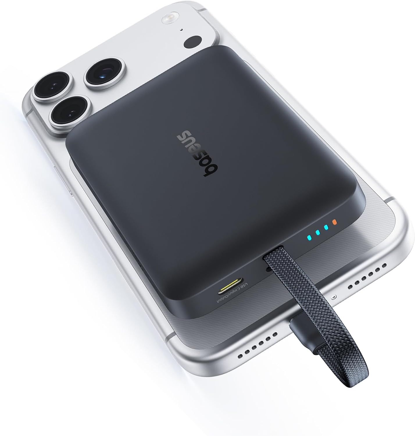 Baseus Magnetic Mini Wireless Powerbank 10000mAh 30W, Black 1 Baseus Magnetic Mini Wireless Powerbank 10000mAh 30W, Black