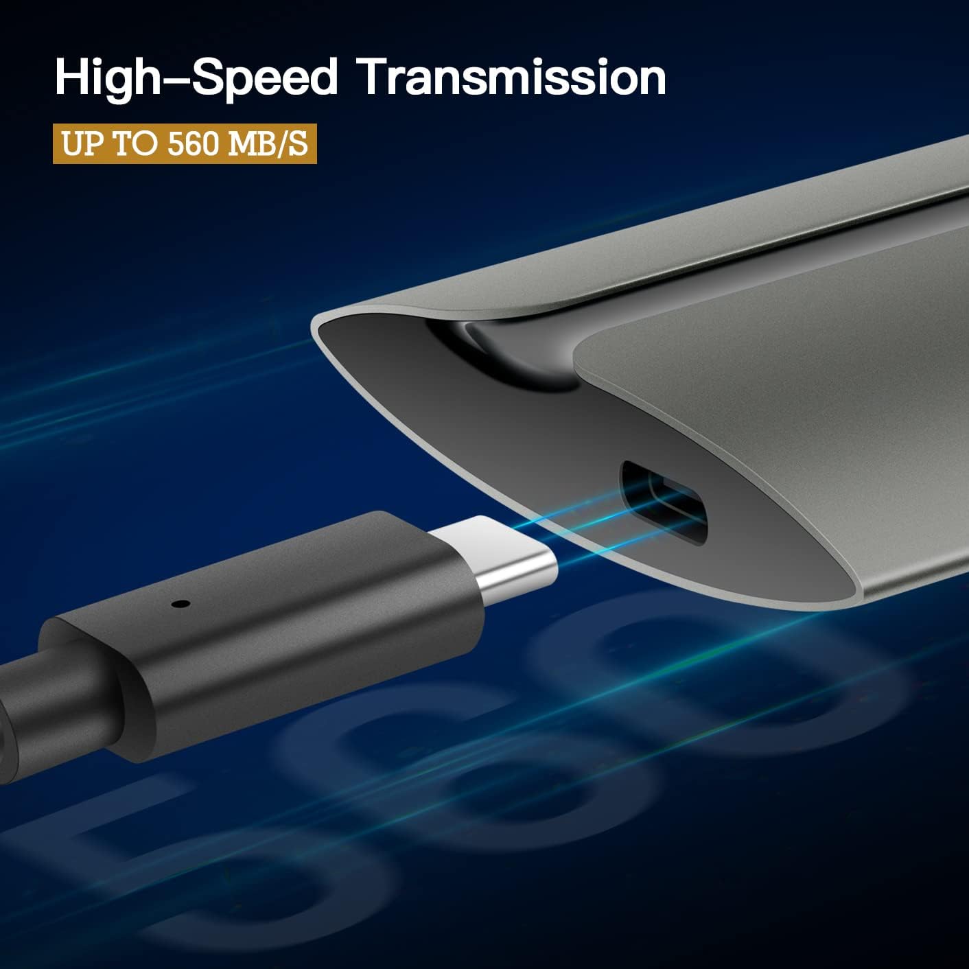 HIKSEMI T300S Portable SSD 512GB USB 3.2 Gen2 2 HIKSEMI T300S Portable SSD 512GB USB 3.2 Gen2 - Image 2