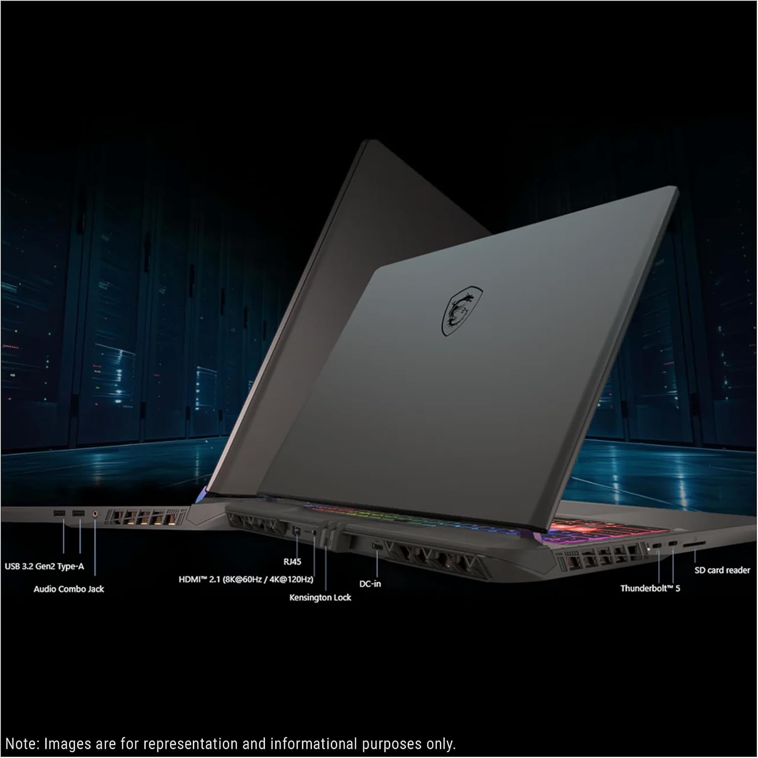 MSI Vector 16 HX AI A2XWIG Intel Core Ultra 9 275HX 16GB RAM 1TB SSD RTX 5080 16GB 16" QHD Cosmos Grey 4 MSI Vector 16 HX AI A2XWIG Intel Core Ultra 9 275HX 16GB RAM 1TB SSD RTX 5080 16GB 16" QHD Cosmos Grey - Image 4