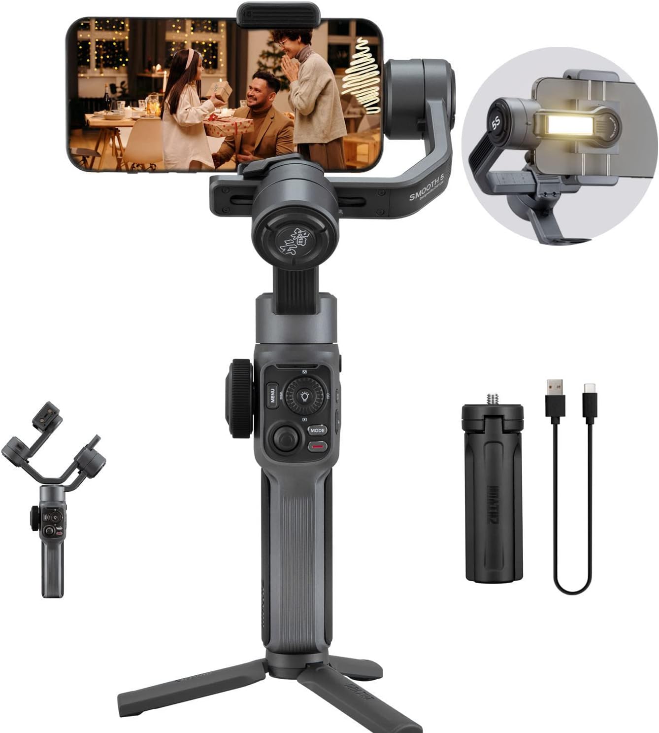 Zhiyun Smooth 5S Smartphone Gimbal Stabilizer 1 Zhiyun Smooth 5S Smartphone Gimbal Stabilizer
