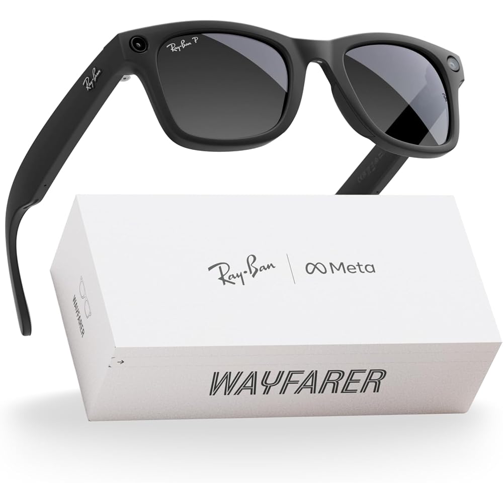 Meta Ray-Ban Wayfarer Smart Glasses, Black Frame / Graphite Lens (RW4006) 1 Meta Ray-Ban Wayfarer Smart Glasses, Black Frame / Graphite Lens (RW4006) in Kenya - Buy Wearables & Smart Devices Online