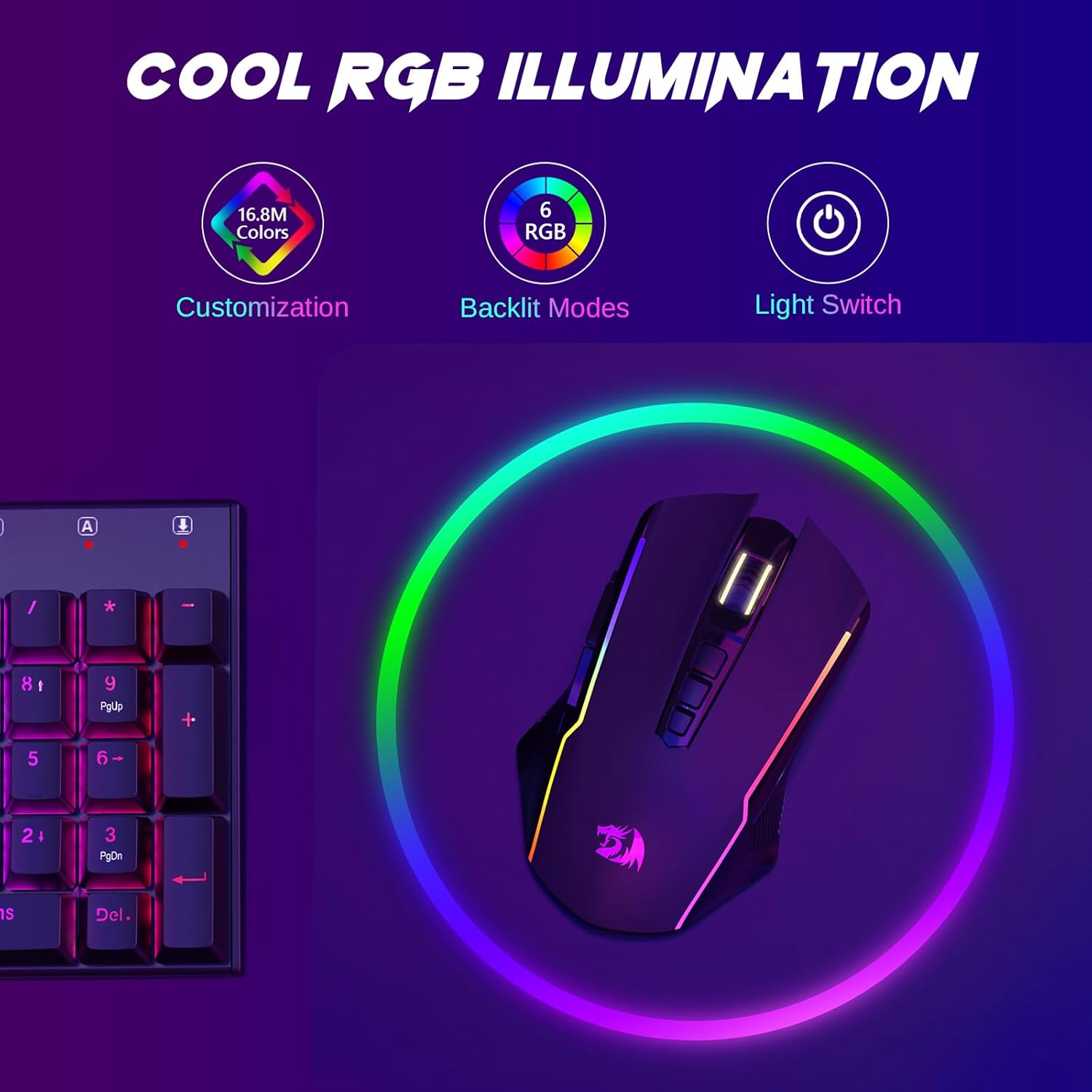 Havit Gaming Series Tri-Mode Wireless Gaming Mouse HV-MS1020WB 3 Havit Gaming Series Tri-Mode Wireless Gaming Mouse HV-MS1020WB - Image 3