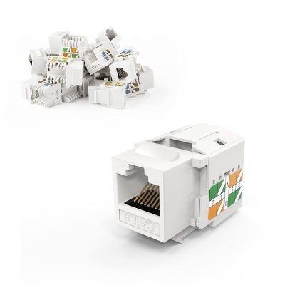 RJ45 Cat6 Keystone Jack White