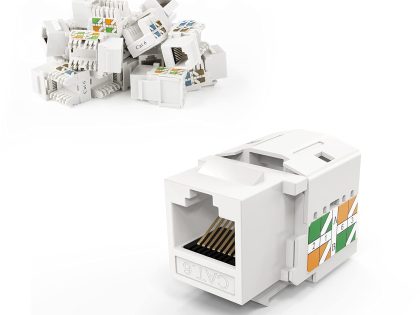 RJ45 Cat6 Keystone Jack White