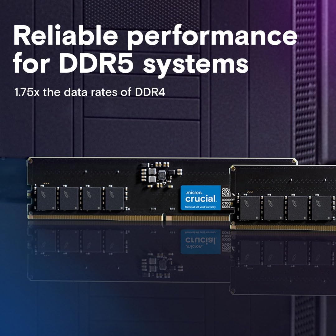 Crucial DDR5 Desktop RAM 16GB 5600MHz UDIMM 2 Crucial DDR5 Desktop RAM 16GB 5600MHz UDIMM - Image 2