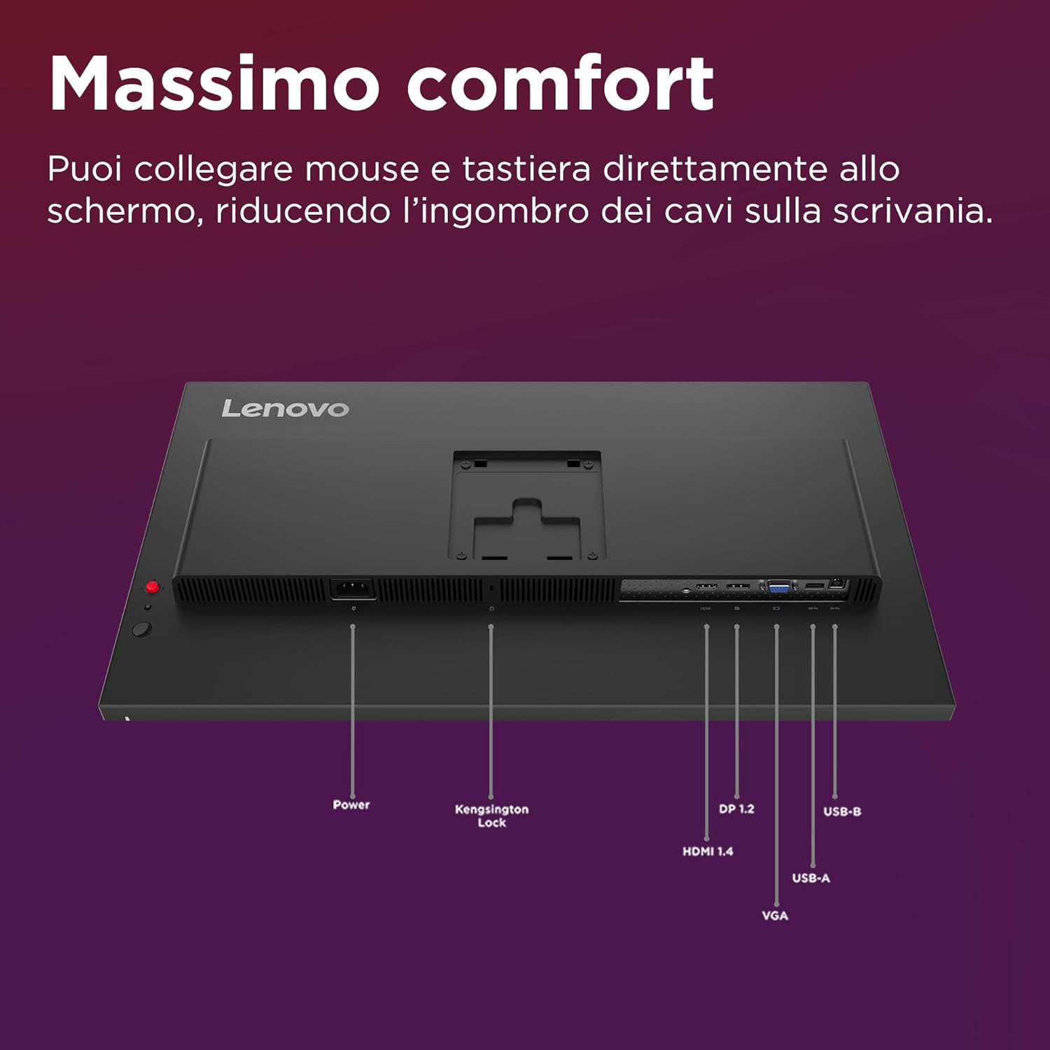 Lenovo ThinkVision T27-40 27-Inch Monitor 4 Lenovo ThinkVision T27-40 27-Inch Monitor - Image 4