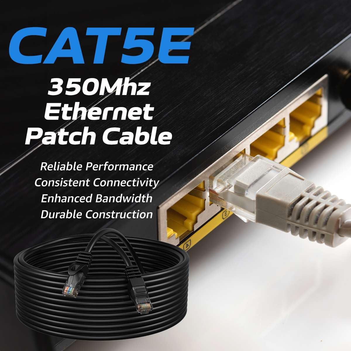 Network Cable Cat5e Patch Cord 1M 2 Network Cable Cat5e Patch Cord 1M - Image 2
