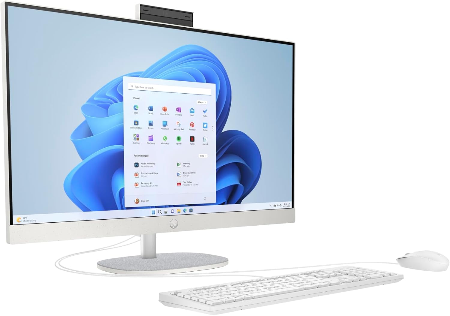 HP All-in-One 27-cr2040nh Intel Core Ultra 5 225U 8GB RAM 512GB SSD Touch Black 3 HP All-in-One 27-cr2040nh Intel Core Ultra 5 225U 8GB RAM 512GB SSD Touch Black - Image 3
