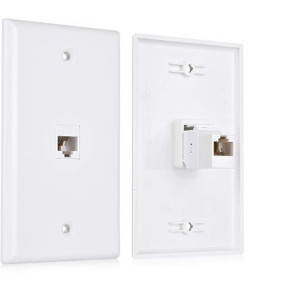 Cat6 Wall Socket Faceplate Single Port
