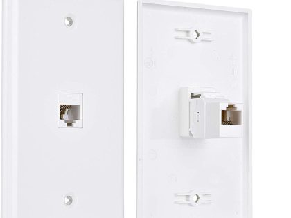 Cat6 Wall Socket Faceplate Single Port