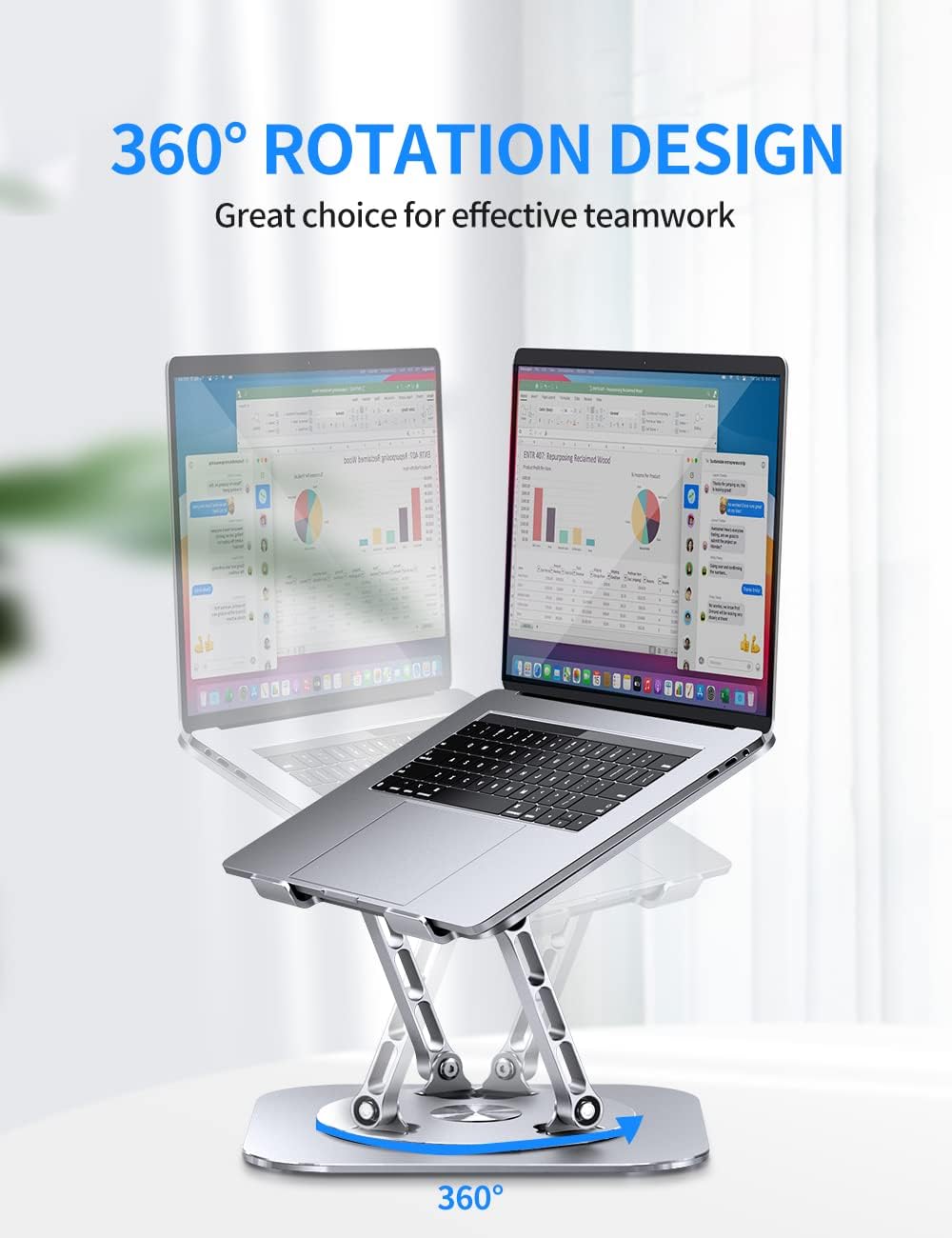 Havit ST7411 360° Rotating Laptop Stand 2 Havit ST7411 360° Rotating Laptop Stand - Image 2