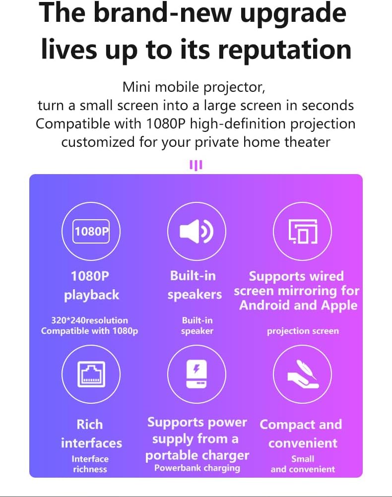 Havit PJ221 Portable Projector 2 Havit PJ221 Portable Projector - Image 2