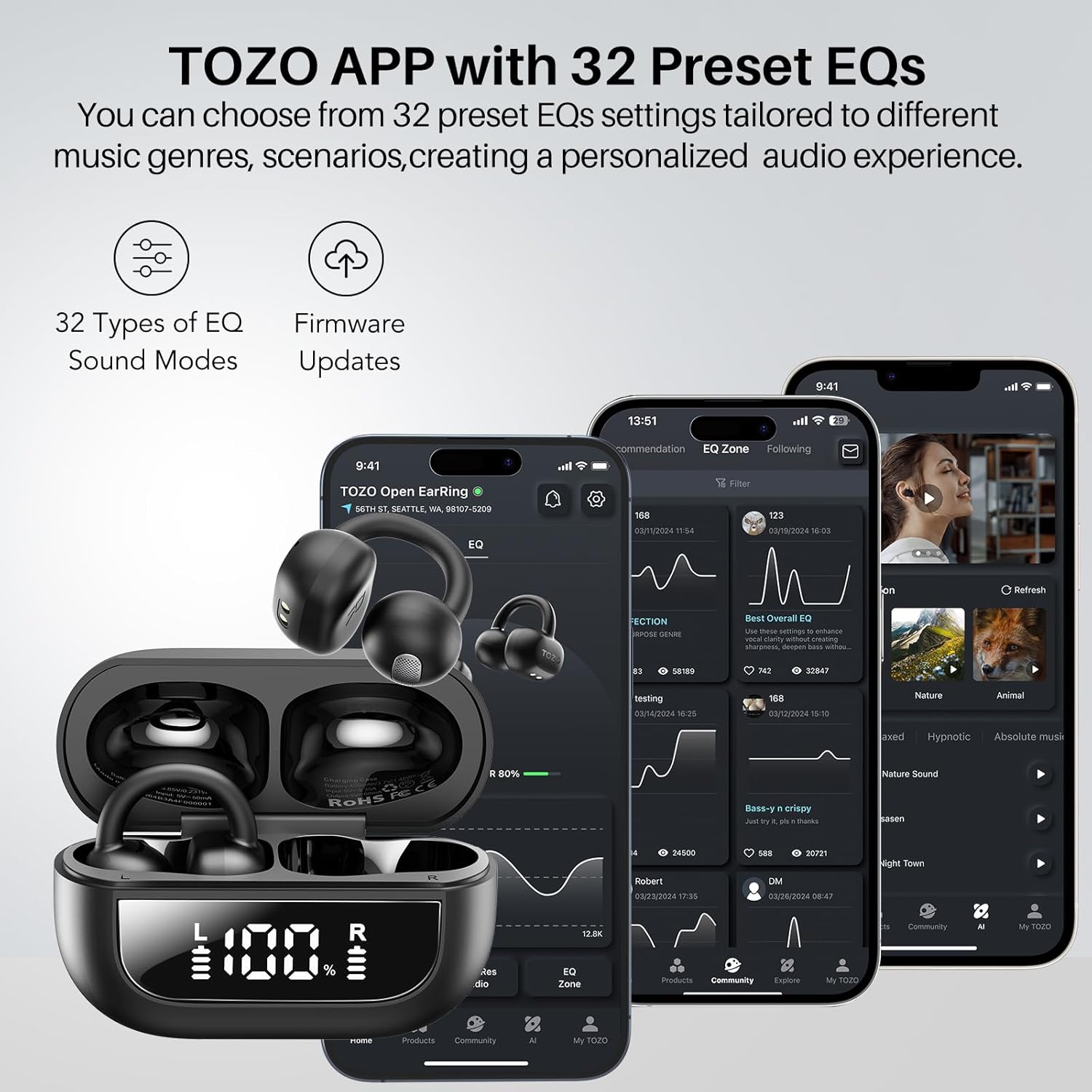 Havit Open-Ear Wireless Earbuds HV-OWS915 1 Havit Open-Ear Wireless Earbuds HV-OWS915
