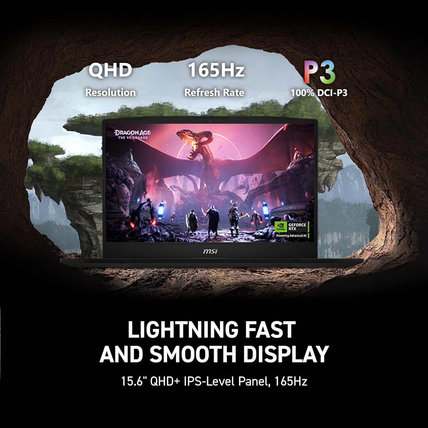 MSI Katana 15 HX B14WFK Intel Core i7-14650HX 16GB RAM 512GB SSD RTX 5060 8GB 15.6" QHD Black 3 MSI Katana 15 HX B14WFK Intel Core i7-14650HX 16GB RAM 512GB SSD RTX 5060 8GB 15.6" QHD Black - Image 3