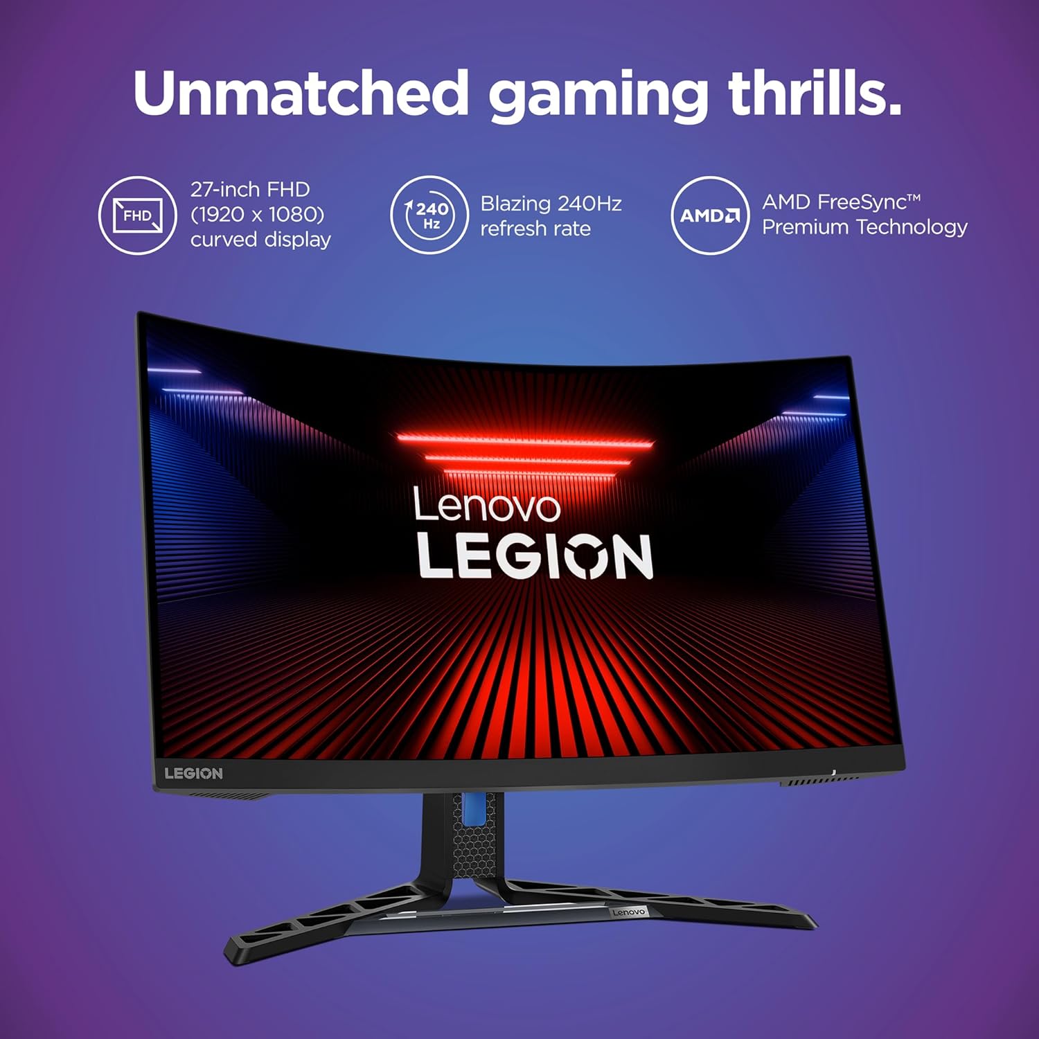 Lenovo Legion R27fc-30 27-Inch Curved Gaming Monitor 4 Lenovo Legion R27fc-30 27-Inch Curved Gaming Monitor - Image 4