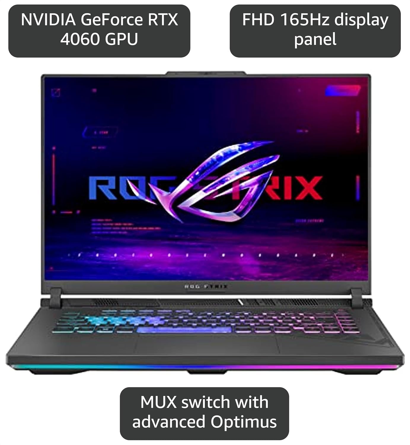 Asus ROG Strix G16 G615LM-S5115 Intel Core Ultra 9 16GB RAM 1TB SSD RTX 5060 8GB 240Hz English Eclipse Grey 3 Asus ROG Strix G16 G615LM-S5115 Intel Core Ultra 9 16GB RAM 1TB SSD RTX 5060 8GB 240Hz English Eclipse Grey - Image 3